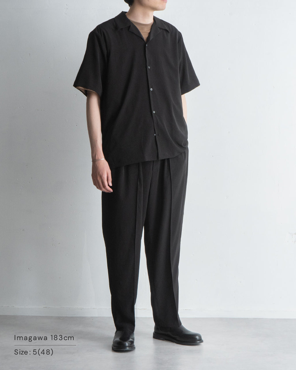 RAINMAKER 레인 메이커 오픈 컬러 셔츠 반소매 OPEN COLLAR SS SHIRT RM251-024 송료 무료