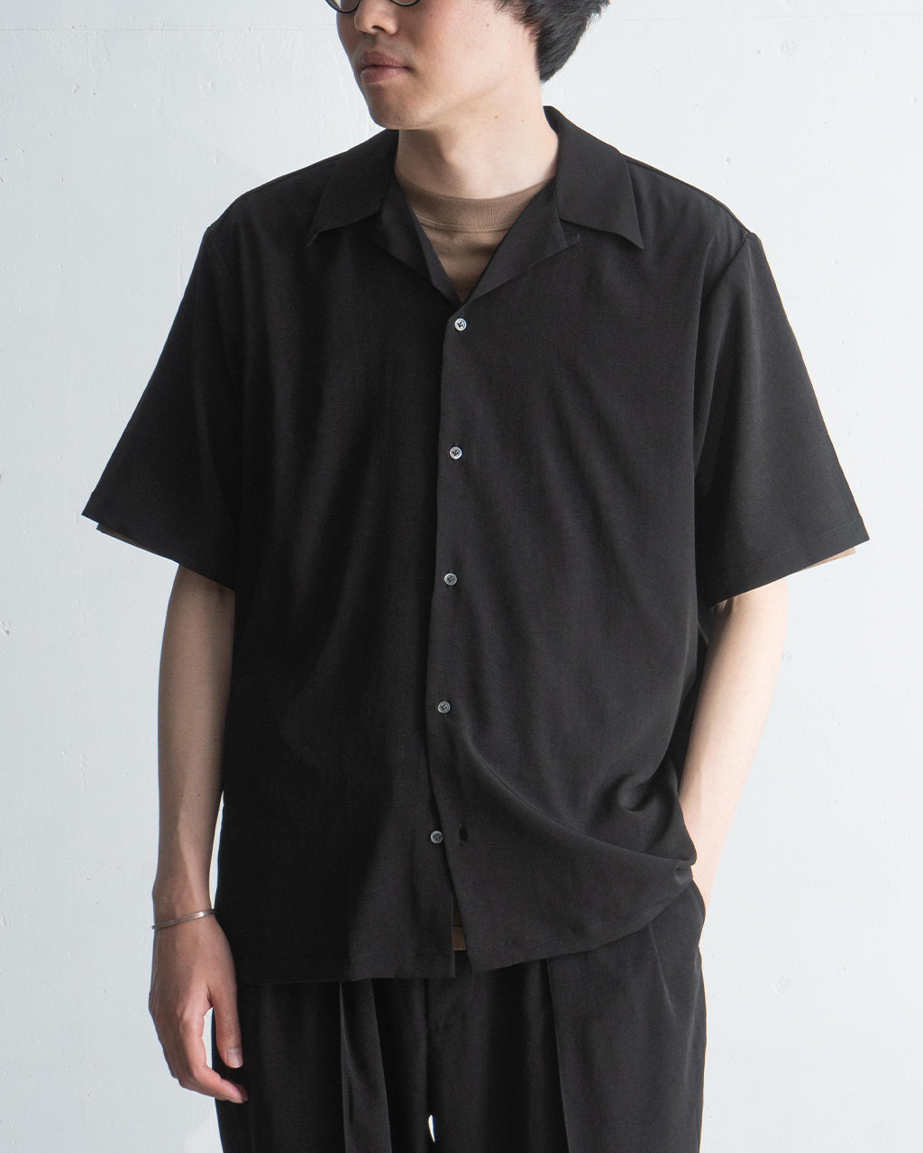 RAINMAKER 레인 메이커 오픈 컬러 셔츠 반소매 OPEN COLLAR SS SHIRT RM251-024 송료 무료