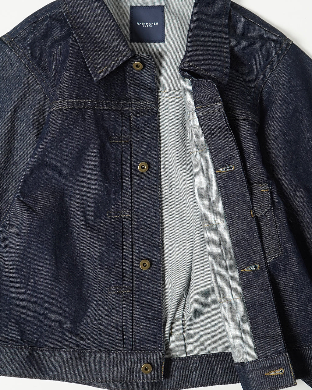 RAINMAKER 레인 메이커 N 슬리브 트래커 재킷 N-SLEEVE TRUCKER JACKET 데님 재킷 RM251-027【무료우송】