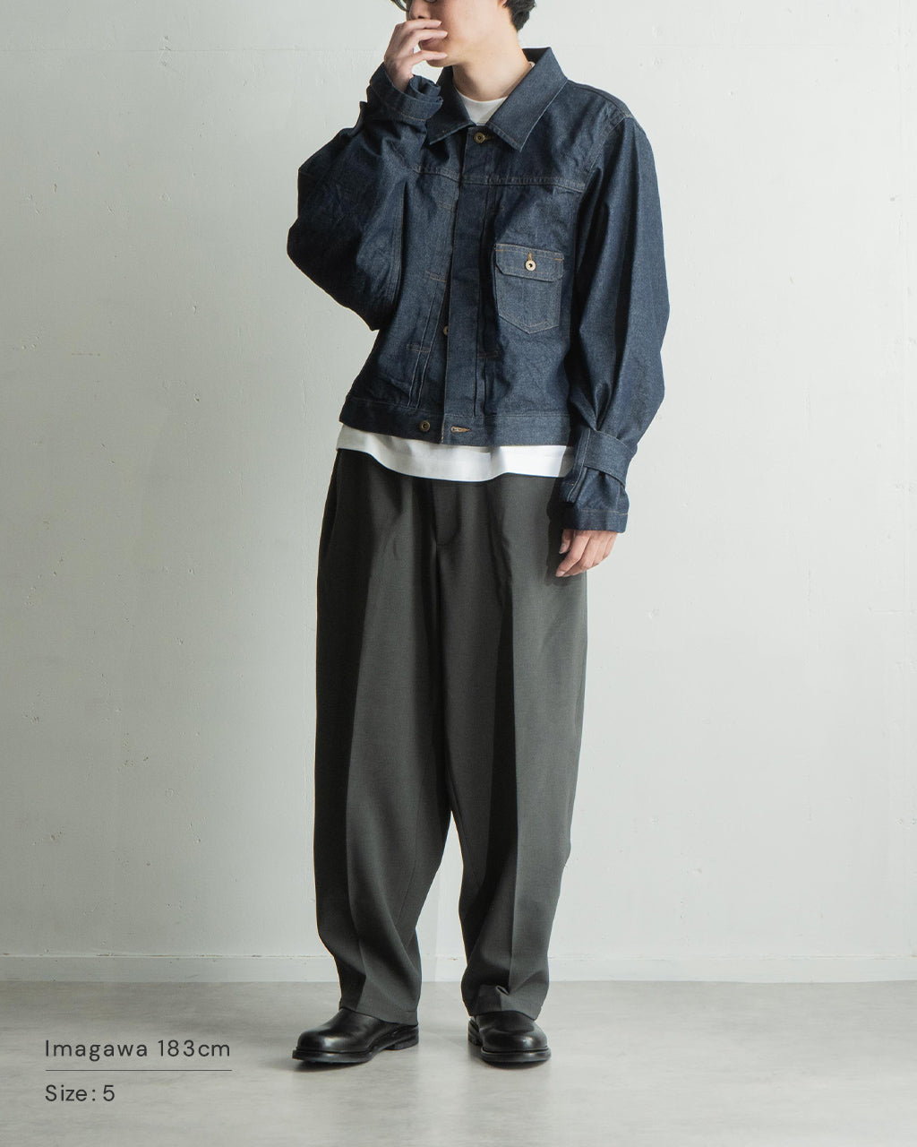 RAINMAKER 레인 메이커 N 슬리브 트래커 재킷 N-SLEEVE TRUCKER JACKET 데님 재킷 RM251-027【무료우송】