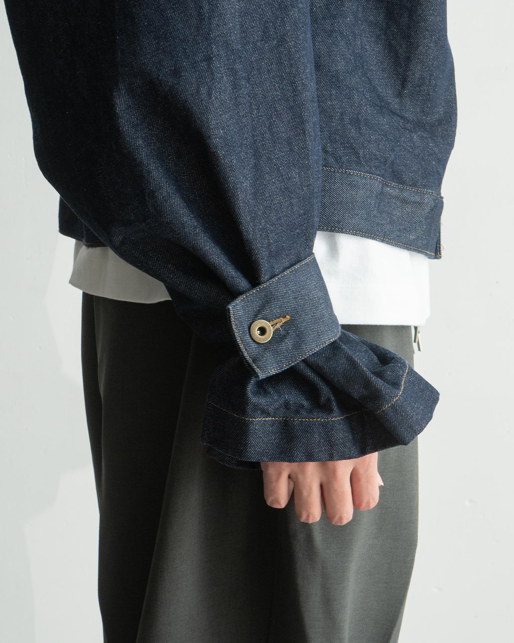 RAINMAKER 레인 메이커 N 슬리브 트래커 재킷 N-SLEEVE TRUCKER JACKET 데님 재킷 RM251-027【무료우송】