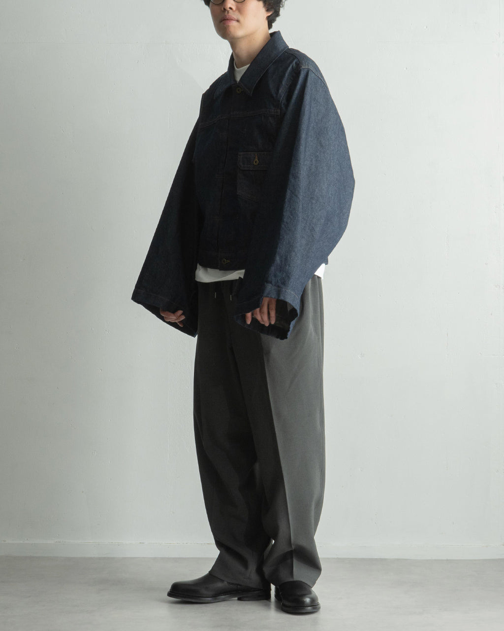 RAINMAKER 레인 메이커 N 슬리브 트래커 재킷 N-SLEEVE TRUCKER JACKET 데님 재킷 RM251-027【무료우송】