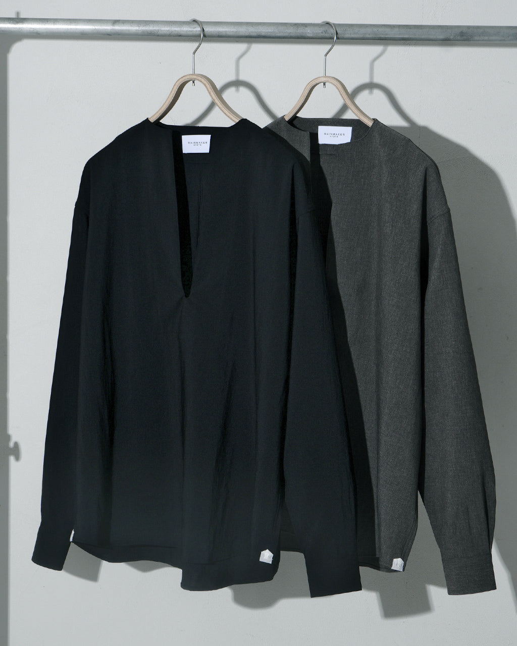 RAINMAKER 레인 메이커 스키퍼 셔츠 SKIPPER SHIRT 풀오버 V넥 RM251-029 【무료우송】