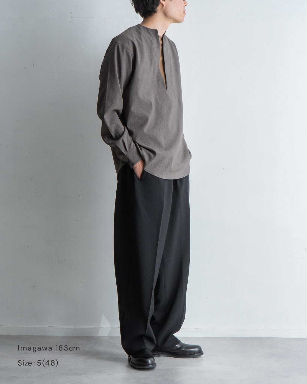 RAINMAKER 레인 메이커 스키퍼 셔츠 SKIPPER SHIRT 풀오버 V넥 RM251-029 【무료우송】