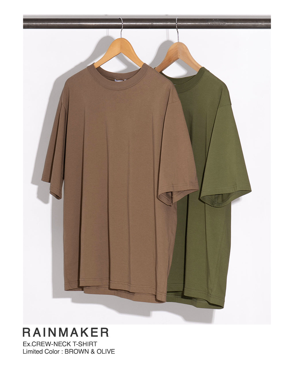 【アウトレット!20%OFF】RAINMAKER レインメーカー 別注 クルーネック Tシャツ カットソー プルオーバー 半袖 無地 CREW-NECK T-SHIRT RM251-034【送料無料】正規取扱店