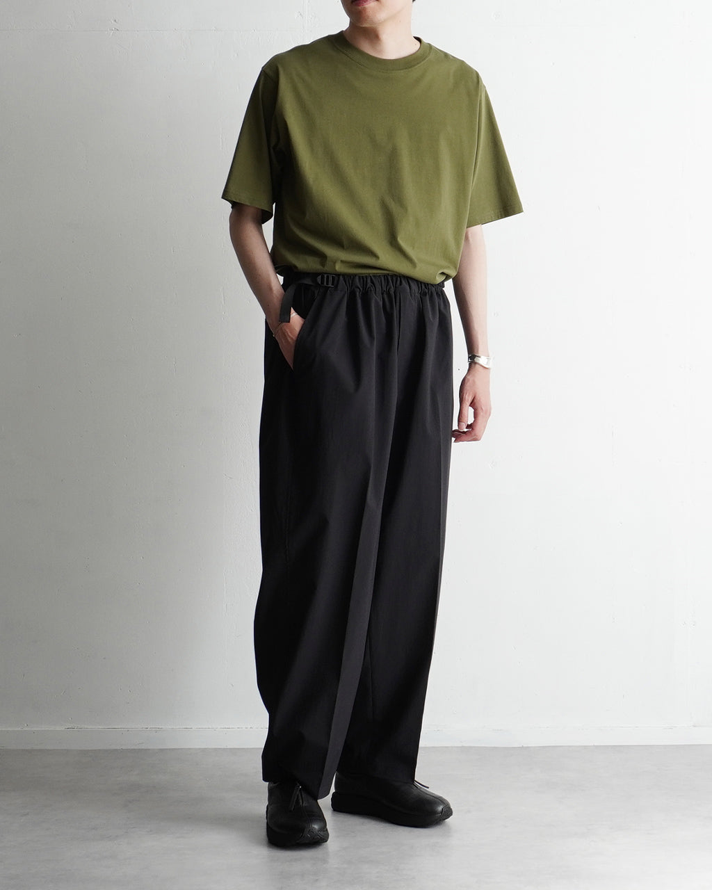 別注 37.5 テクノロジー サイドベルト ドウギパンツ イージーパンツ イージートラウザー 37.5 TECHNOLOGY SIDE BELTED DOUGI PANTS RM251-044