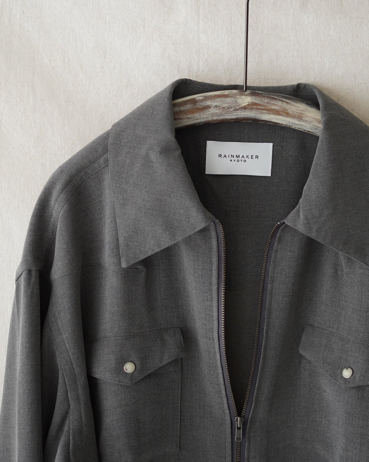 MELANGE TWILL WESTERN SHIRT RM252-005