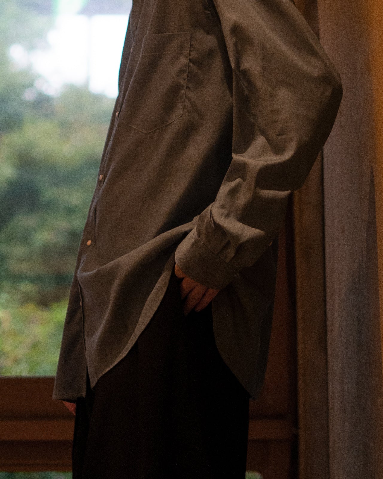 BAND COLLAR SHIRT RM252-011