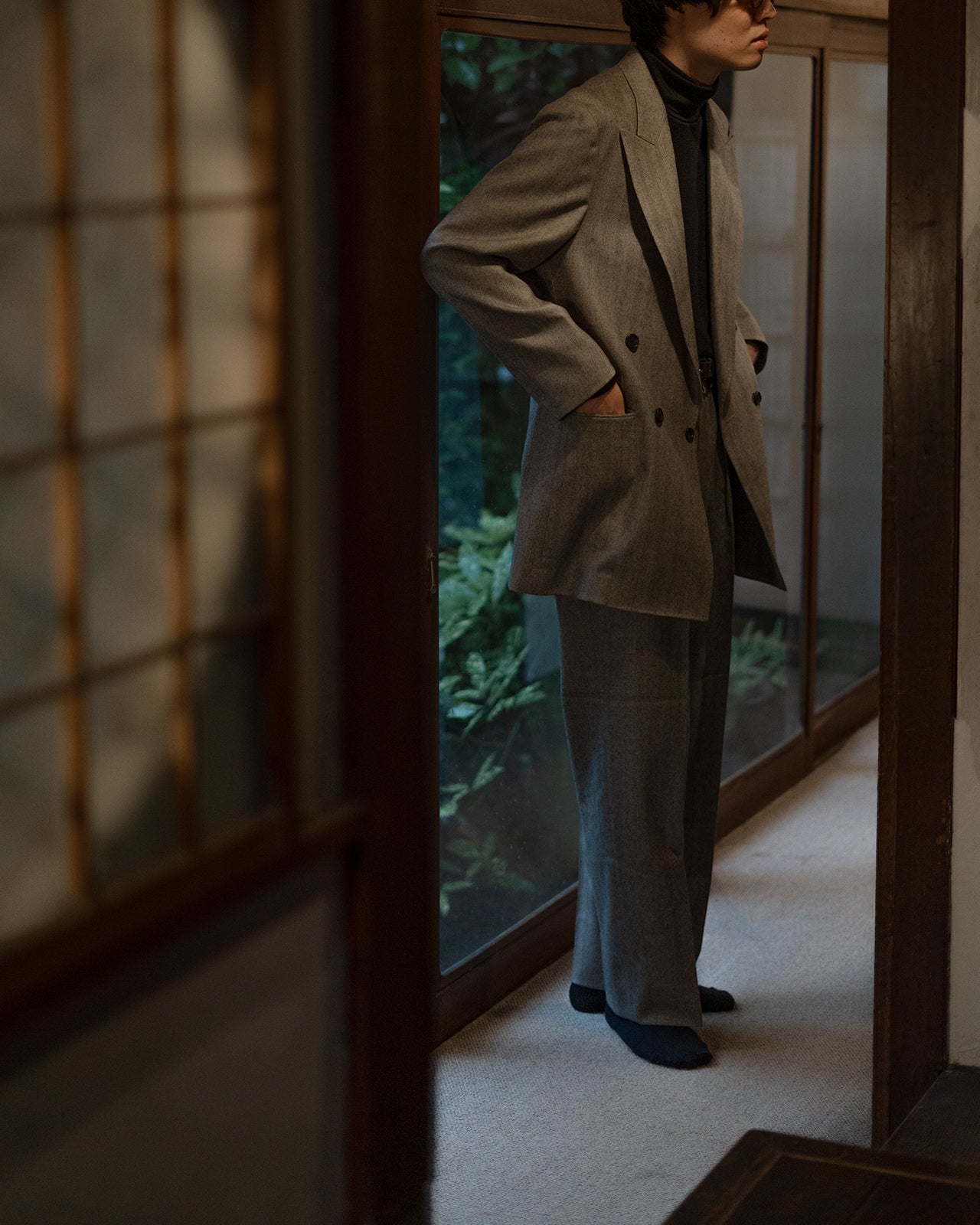 DOUBLE BREASTED LONG JACKET RM252-034