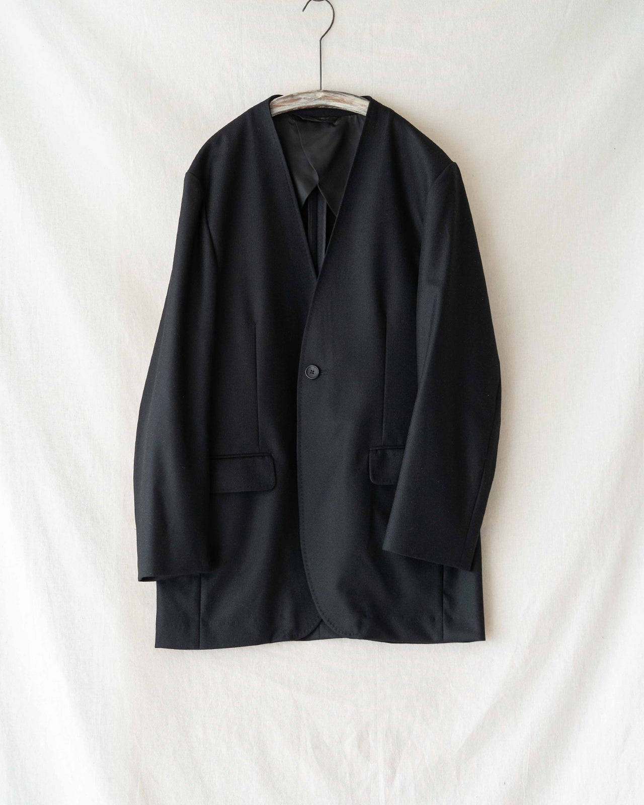 NO COLLAR LONG JACKET RM252-035