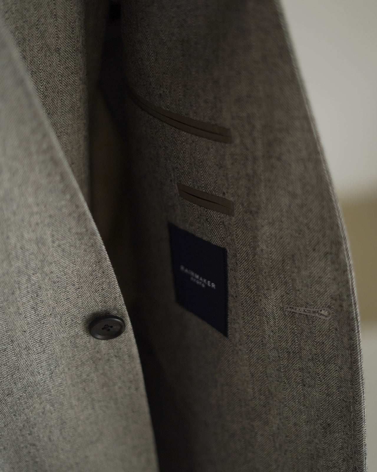 NO COLLAR LONG JACKET RM252-035