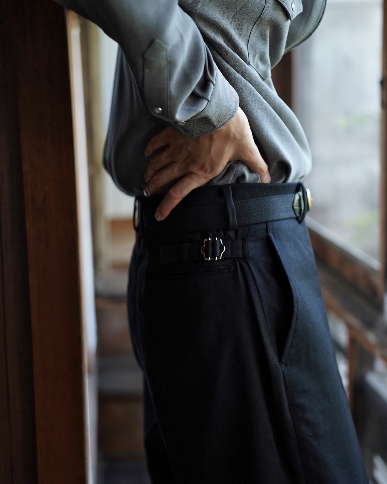 SEMI FLARED TROUSERS RM252-039