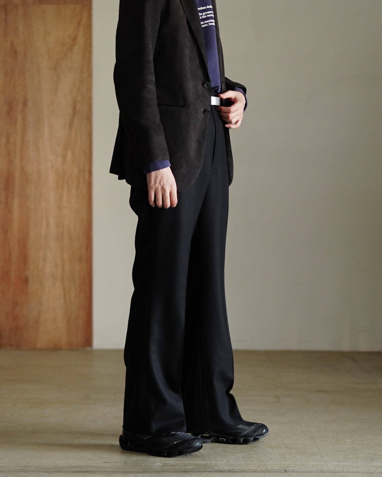 SEMI FLARED TROUSERS RM252-039