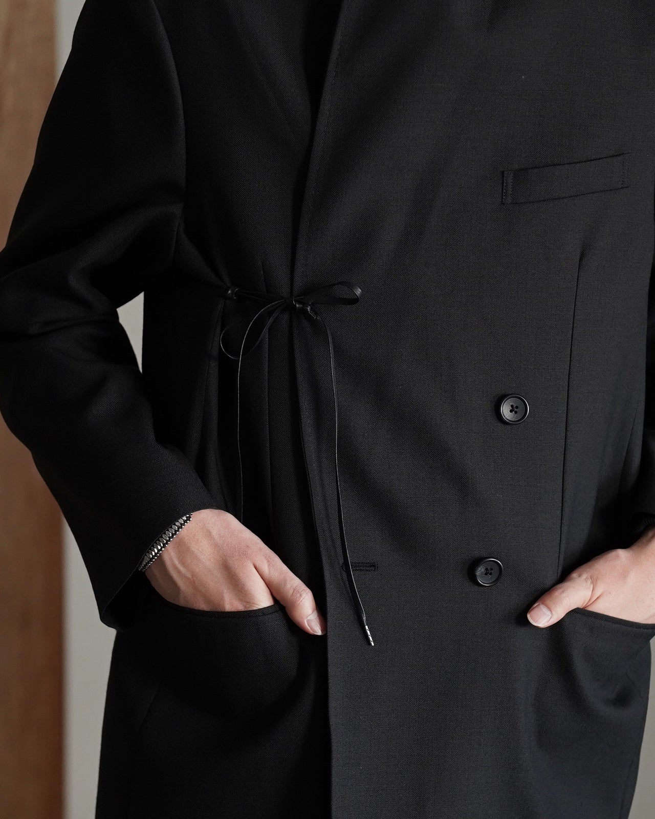 DOUBLE BREASTED LONG JACKET RM261-006