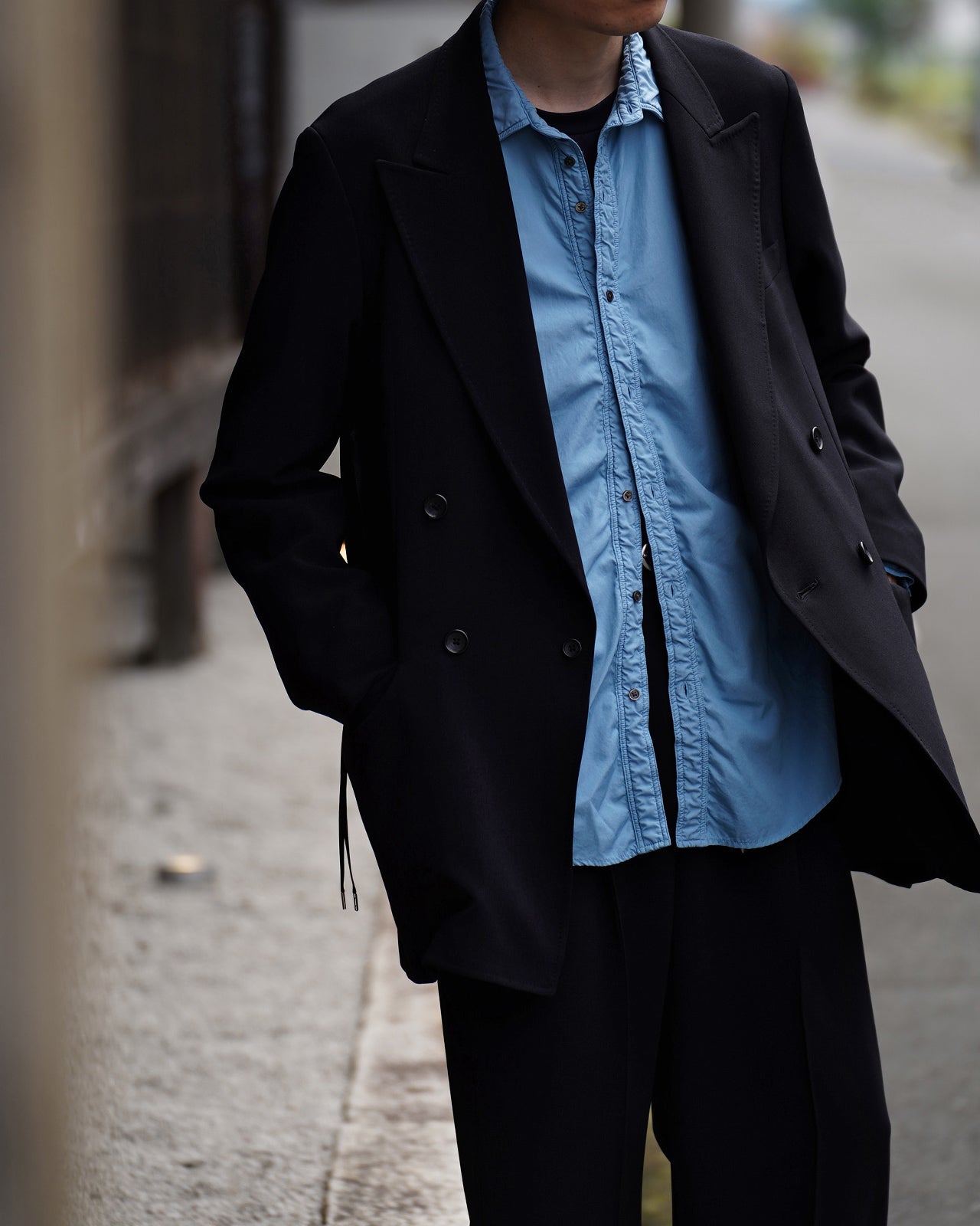 DOUBLE BREASTED LONG JACKET RM262-003