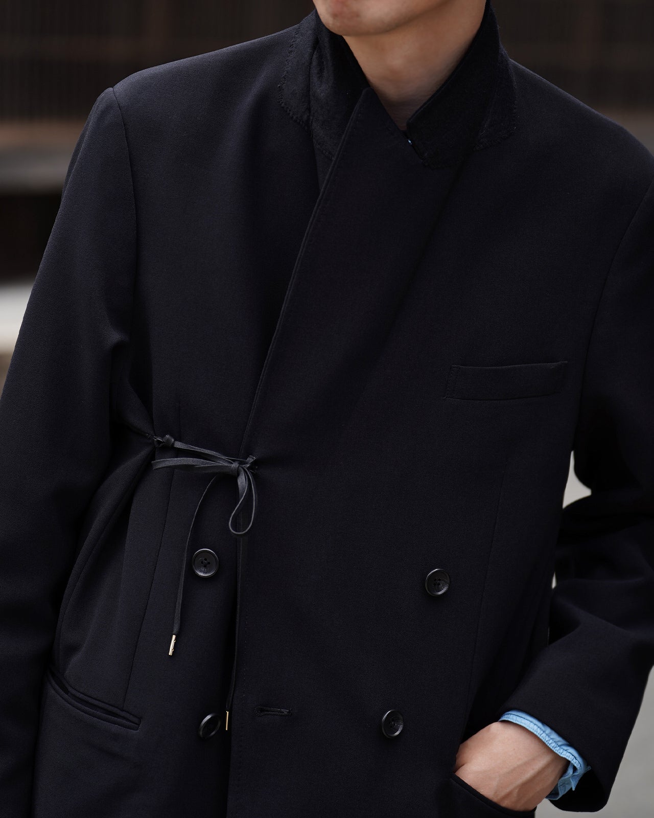 DOUBLE BREASTED LONG JACKET RM262-003