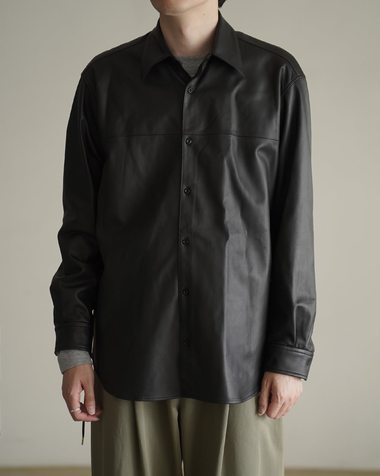 LEATHER DOUGI SHIRT RM262-001