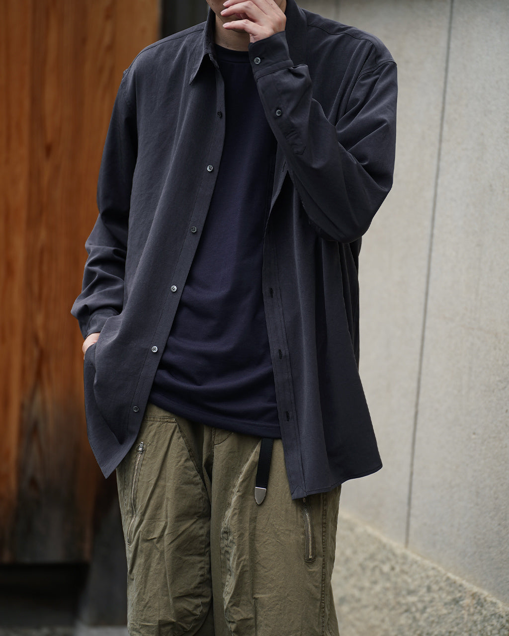 REGULAR COLLAR DOUGI SHIRT RM262-019