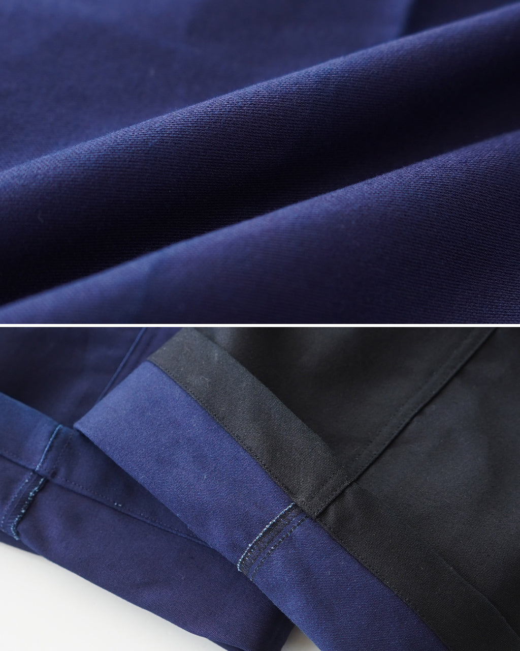 インディゴ モールスキン ワイド ストレート スラックス パンツ Indigo mole skin - Stam ワンタック トラウザー フルレングス ボトムス 13S25HN271P