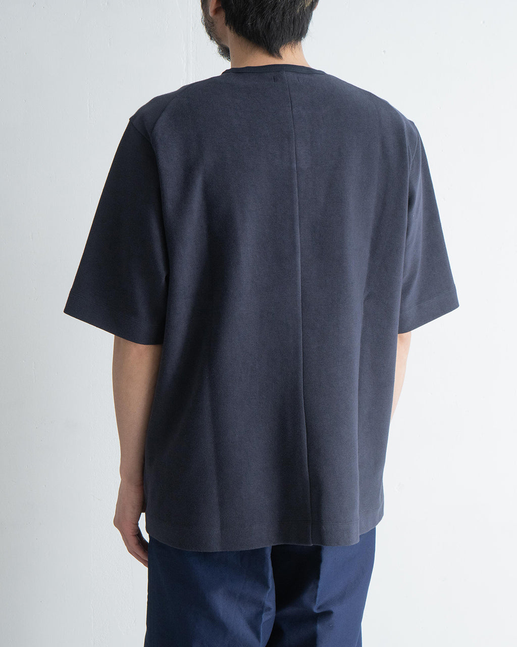 ヘンリーネック パイル Tシャツ コットン 半袖 カットソー ワンボタン Organic cotton minipile - Wim 13S25HN294T