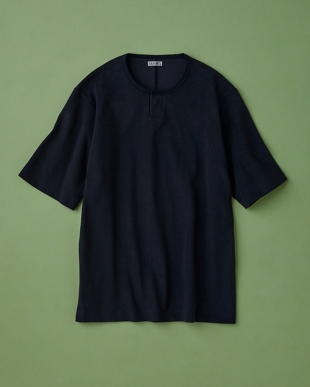 ヘンリーネック パイル Tシャツ コットン 半袖 カットソー ワンボタン Organic cotton minipile - Wim 13S25HN294T