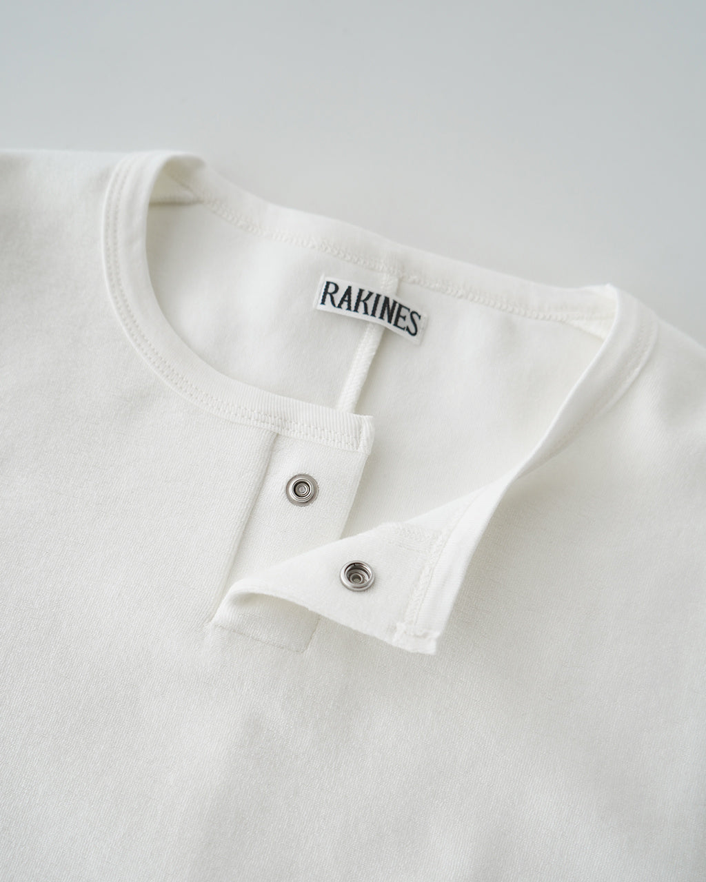 ヘンリーネック パイル Tシャツ コットン 半袖 カットソー ワンボタン Organic cotton minipile - Wim 13S25HN294T