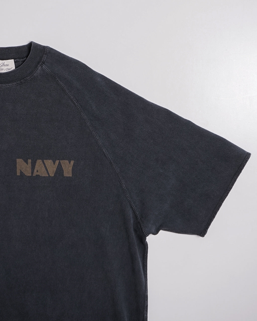\早得24時間限定ポイント10倍/REMI RELIEF レミレリーフ 天竺 半袖 Tシャツ SP加工8/天竺ラグランT (NAVY) (LAFAYETTE) ショートスリーブ クルーネック ヴィンテージ感 ラグランスリーブ カットソー RN28369091 RN28369092【送料無料】