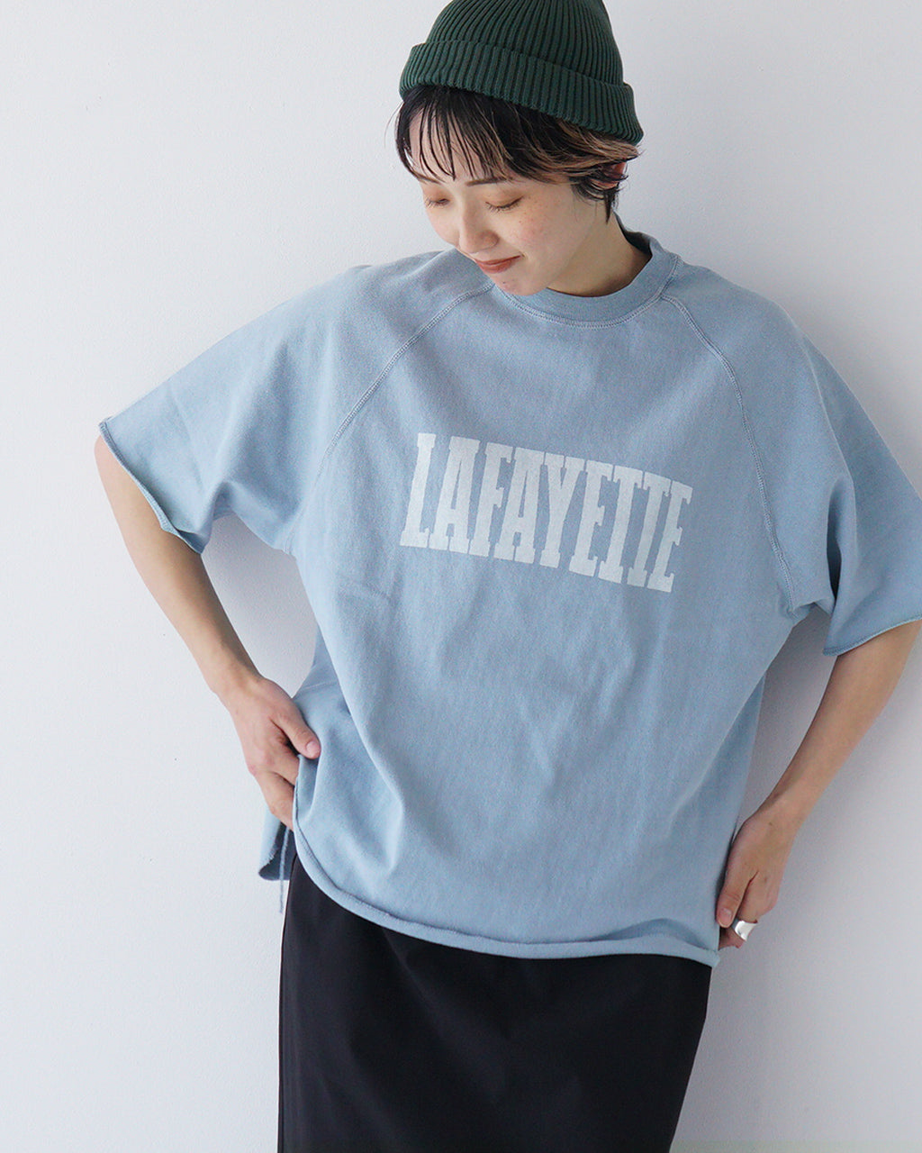 \早得24時間限定ポイント10倍/REMI RELIEF レミレリーフ 天竺 半袖 Tシャツ SP加工8/天竺ラグランT (NAVY) (LAFAYETTE) ショートスリーブ クルーネック ヴィンテージ感 ラグランスリーブ カットソー RN28369091 RN28369092【送料無料】