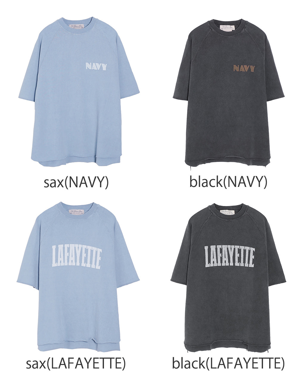 \早得24時間限定ポイント10倍/REMI RELIEF レミレリーフ 天竺 半袖 Tシャツ SP加工8/天竺ラグランT (NAVY) (LAFAYETTE) ショートスリーブ クルーネック ヴィンテージ感 ラグランスリーブ カットソー RN28369091 RN28369092【送料無料】