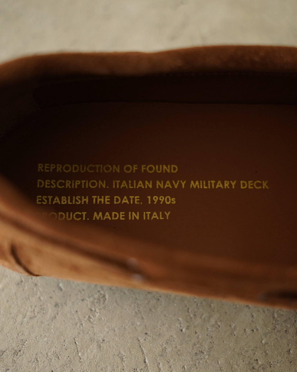 REPRODUCTION OF FOUND ITALIAN NAVY MILITARY DECK 730TS デッキシューズ|Crouka(クローカ)