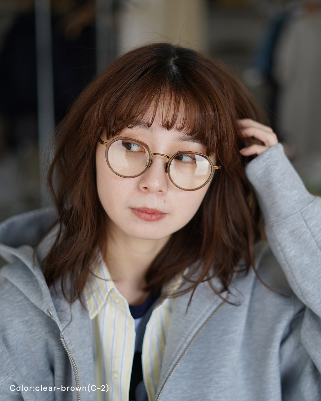 REVISION by NEW. 리비전 바이 뉴 크라운 팬트 선글라스 안경 다테 안경 안경 R-9【무료우송】【쿠폰 대상외】