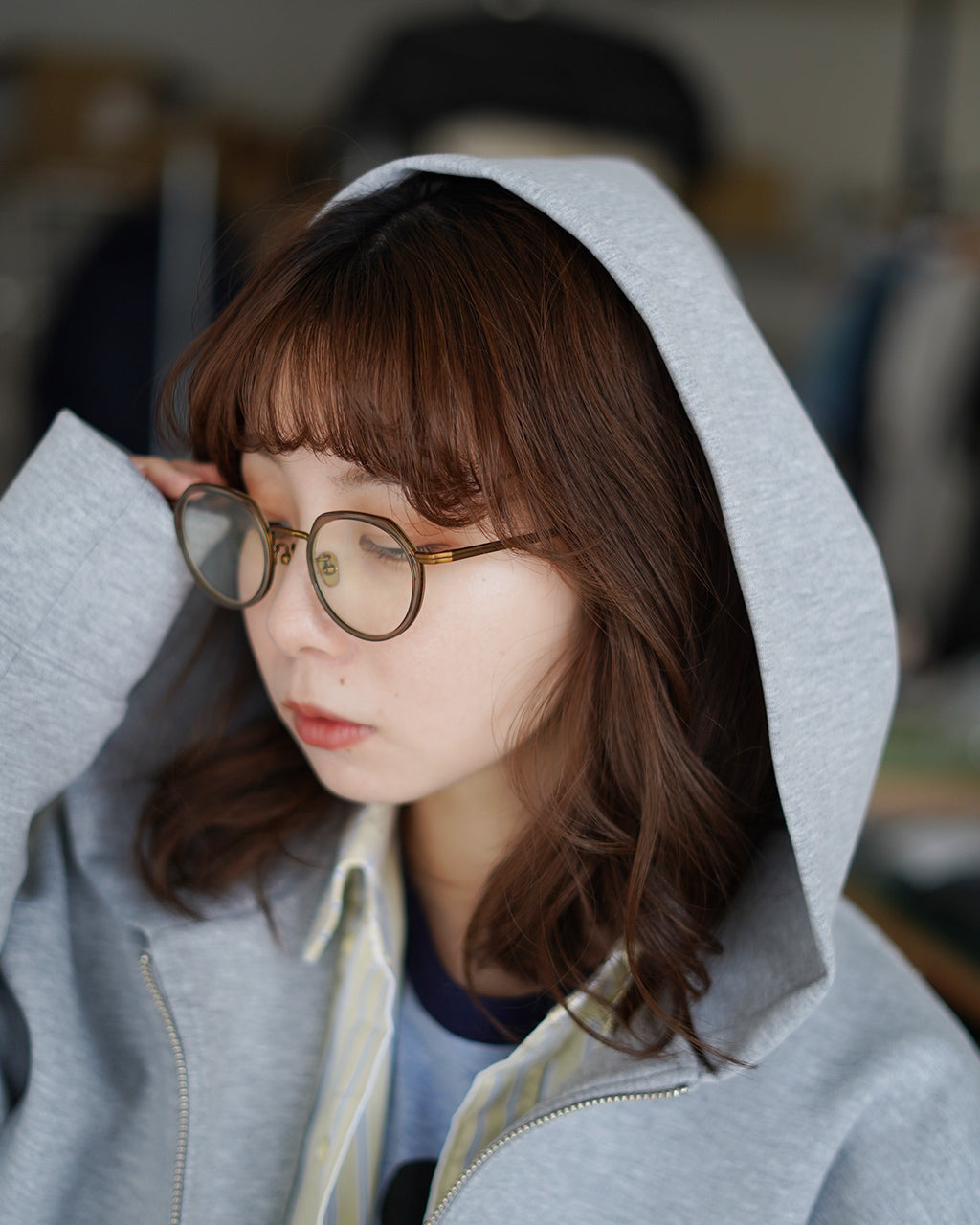 REVISION by NEW. 리비전 바이 뉴 크라운 팬트 선글라스 안경 다테 안경 안경 R-9【무료우송】【쿠폰 대상외】