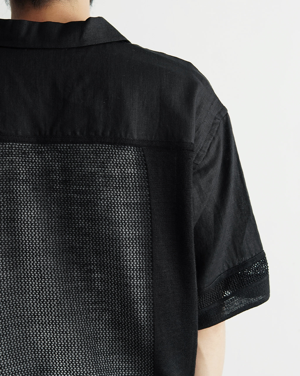 リネン メッシュ オープンカラーシャツ LINEN MESH OPEN COLLAR SHIRT 半袖 開襟 RNC004