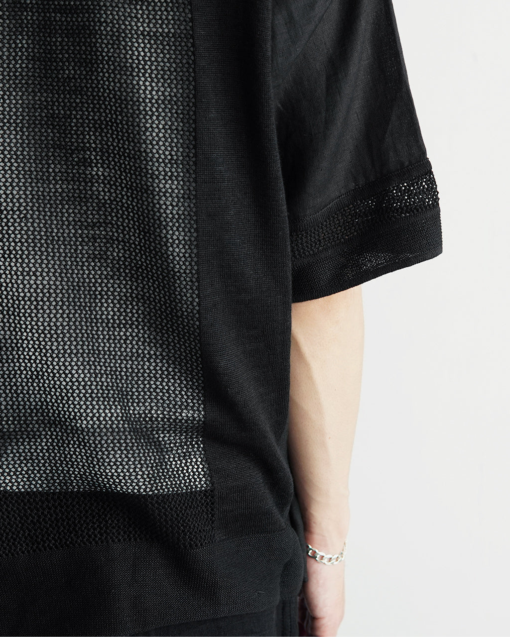 リネン メッシュ オープンカラーシャツ LINEN MESH OPEN COLLAR SHIRT 半袖 開襟 RNC004