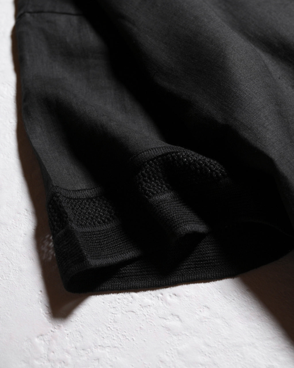 LINEN MESH OPEN COLLAR SHIRT RNC004