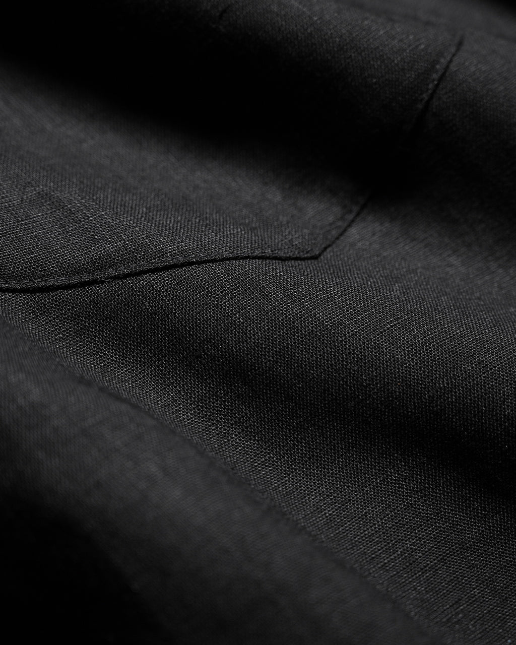 LINEN MESH OPEN COLLAR SHIRT RNC004