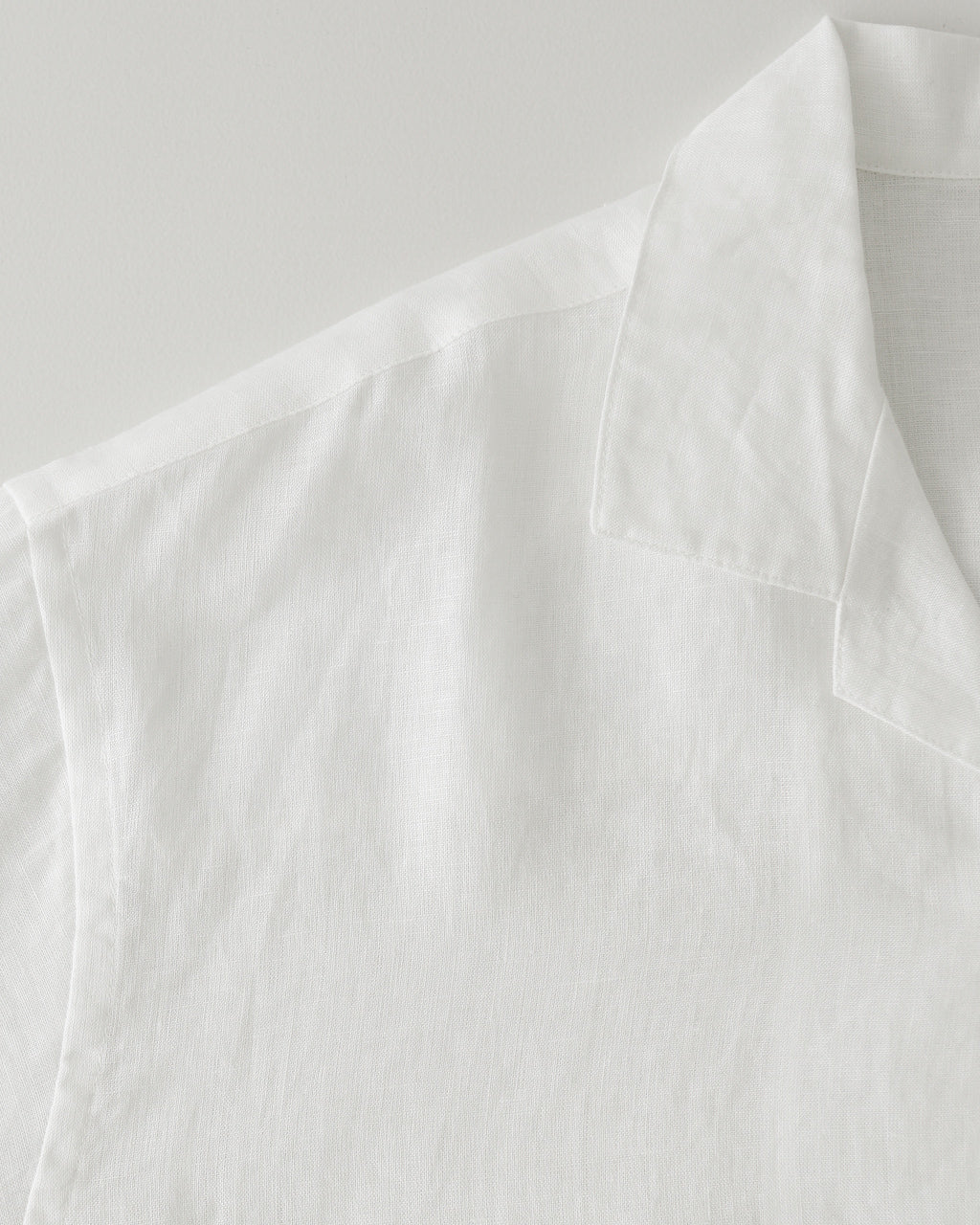 LINEN MESH OPEN COLLAR SHIRT RNC004