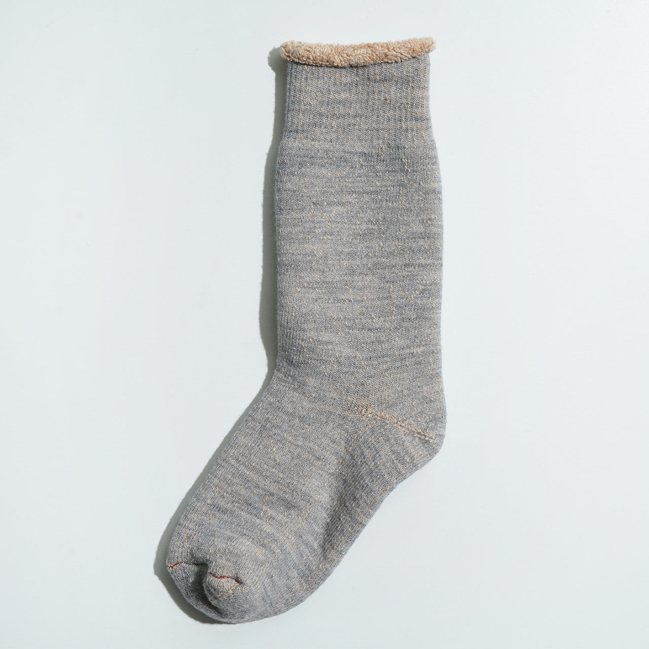 ダブルフェイス クルーソックス メリノウール ブラウン オーガニック DOUBLE FACE CREW SOCKS ""MERINOWOOL & BROWN OG"" 靴下 R1001-BR