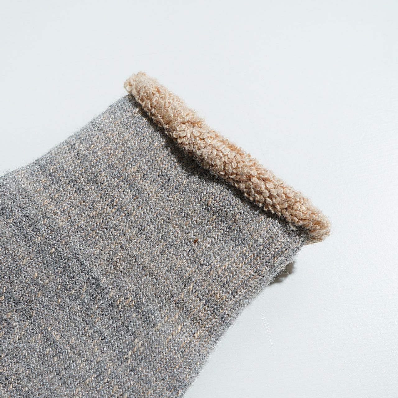 ダブルフェイス クルーソックス メリノウール ブラウン オーガニック DOUBLE FACE CREW SOCKS ""MERINOWOOL & BROWN OG"" 靴下 R1001-BR