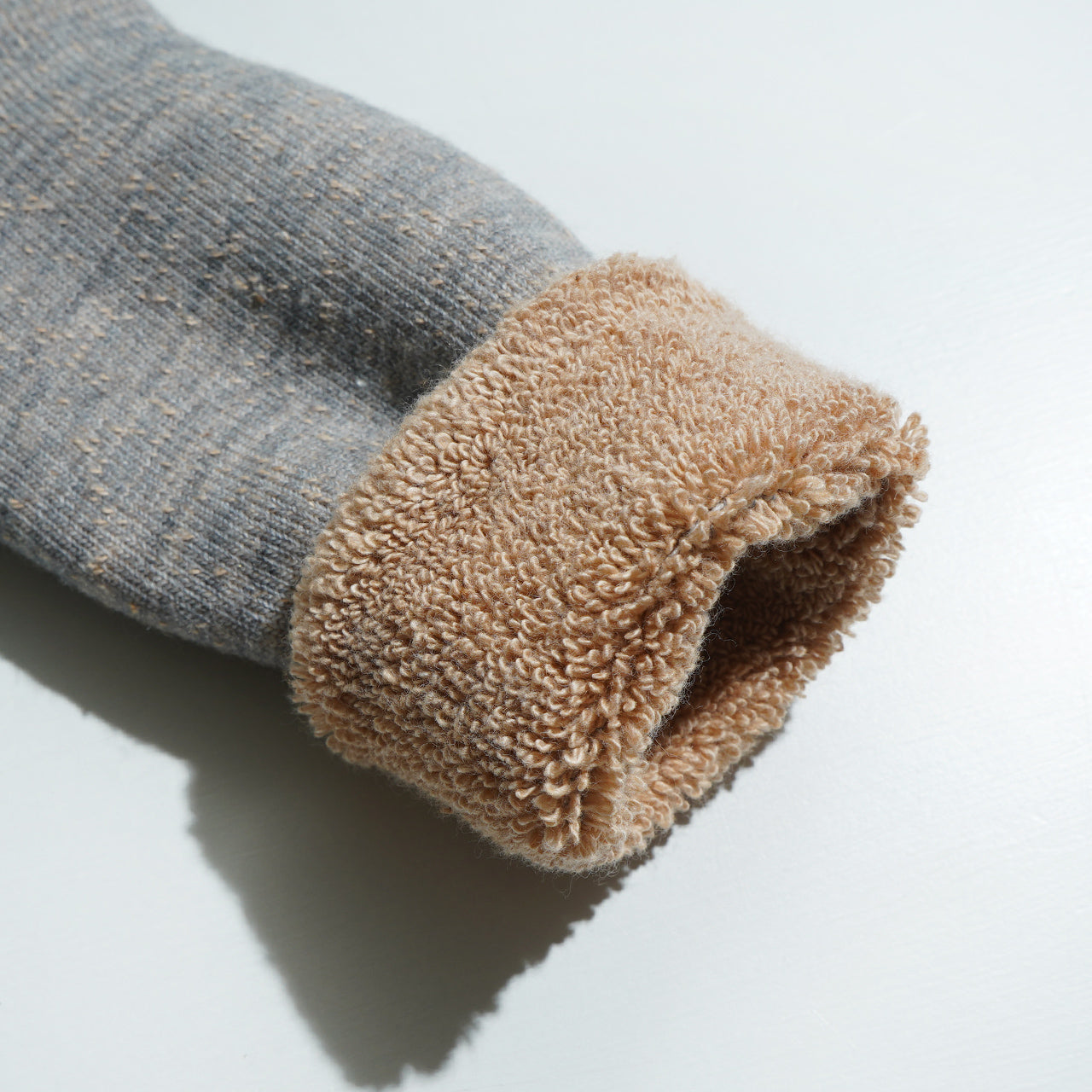 ダブルフェイス クルーソックス メリノウール ブラウン オーガニック DOUBLE FACE CREW SOCKS ""MERINOWOOL & BROWN OG"" 靴下 R1001-BR