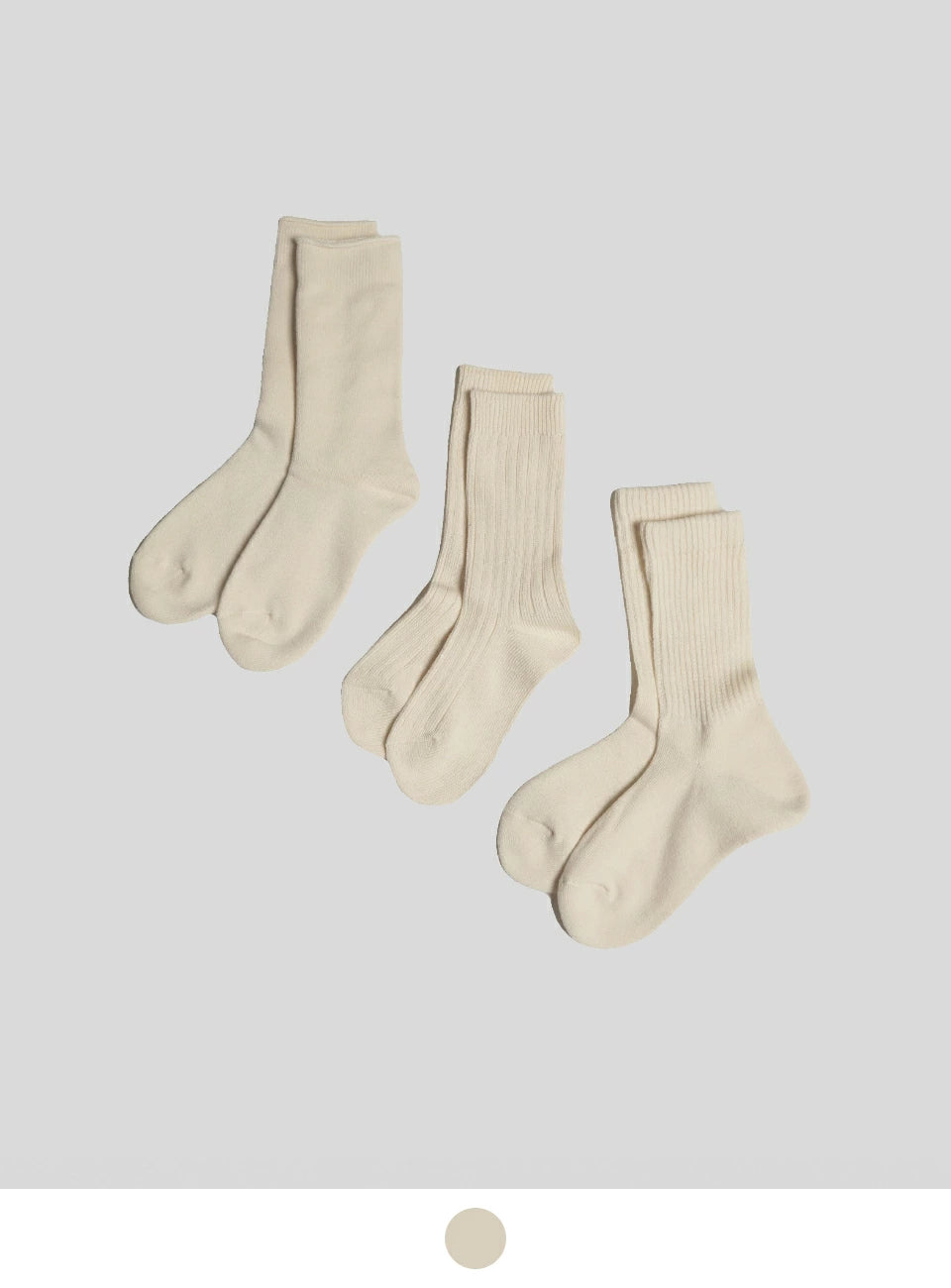 ROTOTO ロトト オーガニック デイリー 3パック クルー ソックス ORGANIC DAILY 3 PACK CREW SOCKS 3足セット 靴下 R1123