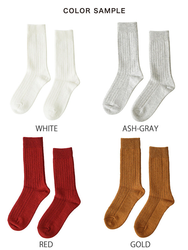 ROTOTO 로토토 코튼 울 리브 크루 양말 COTTON WOOL RIBBED CREW SOCKS 양말 R1327【메일편 가능】