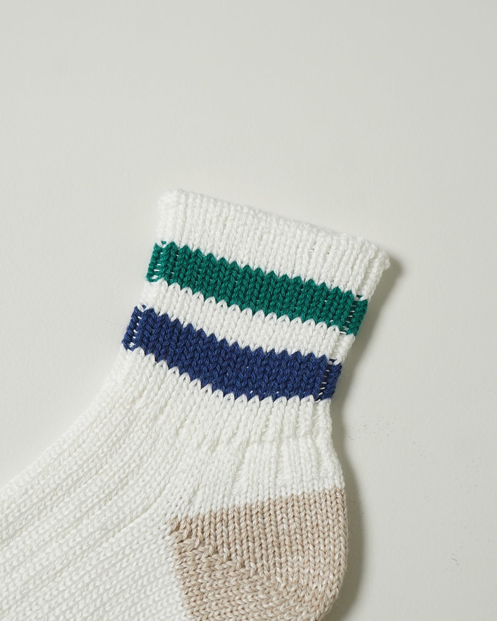 オールドスクール リブ アンクルソックス O.S. RIBBED ANKLE SOCKS 靴下 コットン リネン ボーダー R1404 【メール便可】