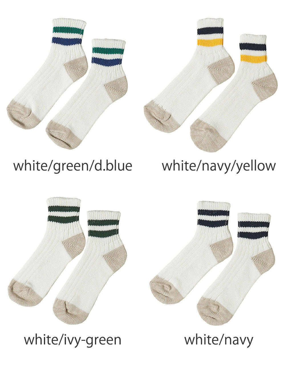 オールドスクール リブ アンクルソックス O.S. RIBBED ANKLE SOCKS 靴下 コットン リネン ボーダー R1404 【メール便可】