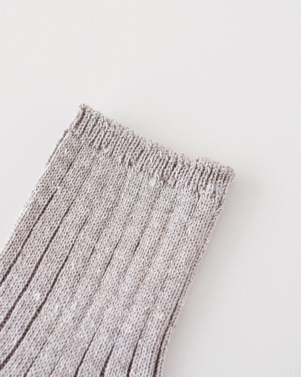 LINEN COTTON RIBBED ANKLE SOCKS R1462