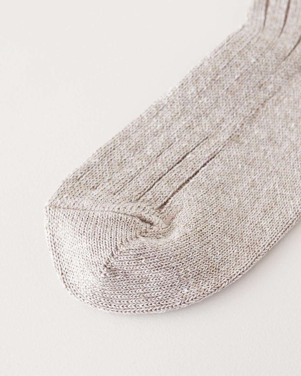 LINEN COTTON RIBBED ANKLE SOCKS R1462
