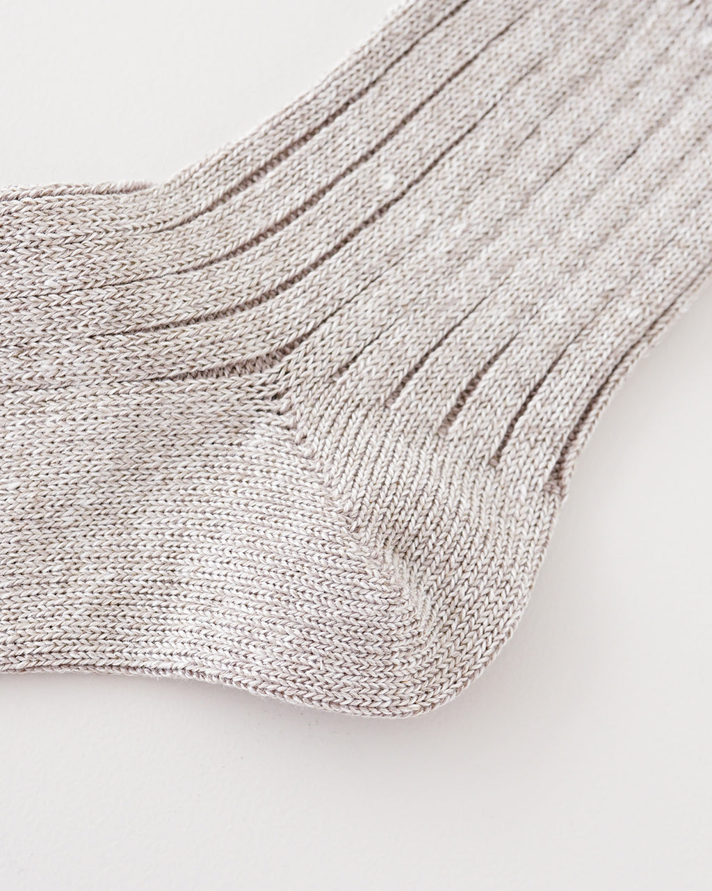 LINEN COTTON RIBBED ANKLE SOCKS R1462