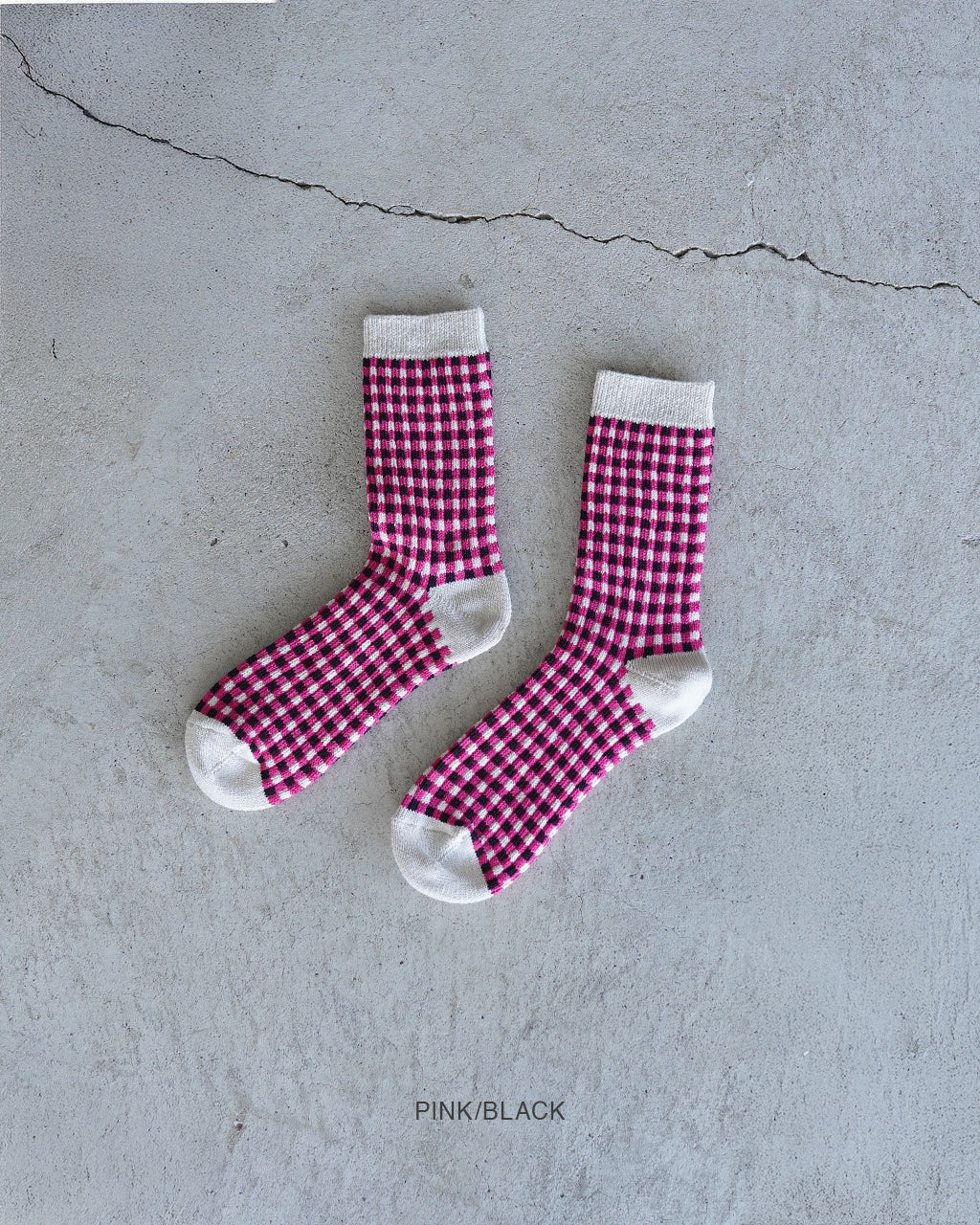 GINGHAM CHECK SOCKS R1506