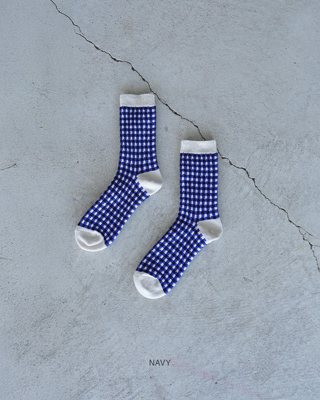 GINGHAM CHECK SOCKS R1506