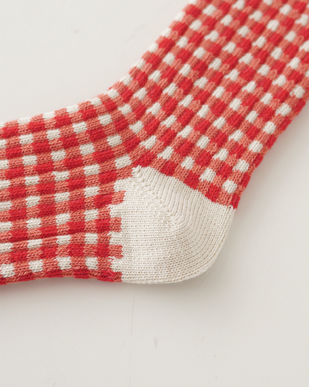 【SALE!20%OFF】ギンガムチェック クルー ソックス 靴下 GINGHAM CHECK SOCKS R1506-SS25
